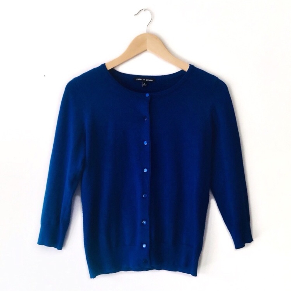 CABLE & GAUGE Button front cardigan